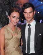 Taylor Lautner, enamorado de su compañera de rodaje, Lily Collins