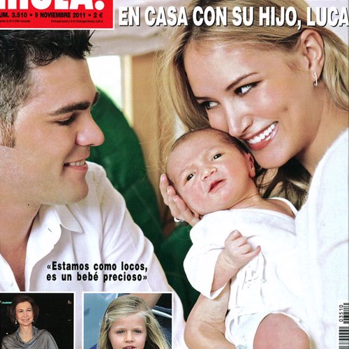 Fonsi Nieto y Alba Carrillo presentan a su hijo Lucas