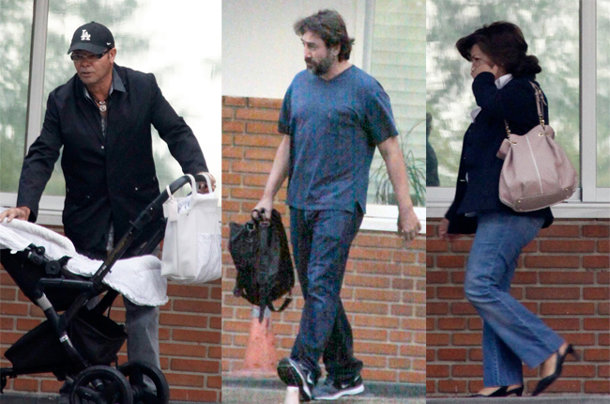 Destaca la visita de Javier Bardem a la reciente mamá Mónica Cruz