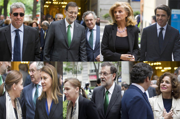 La plana mayor del Partido Popular da su último adiós a Mercedes de la Merced