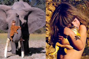 Mowgli ya tiene competencia Tippi Degré la niña a la que sucumben las fieras salvajes