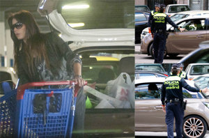 A Pilar Rubio le sorprende un control policial cuando terminaba de hacer la compra