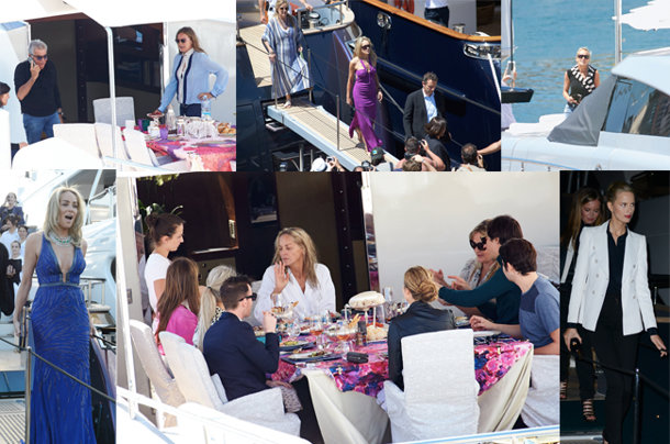 El yate de lujo de Roberto Cavalli, una pasarela de famosos en Cannes