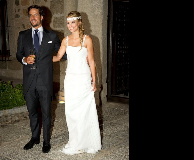 Boda Alba Carrillo tres vestidos de novia en su enlace con Feliciano López