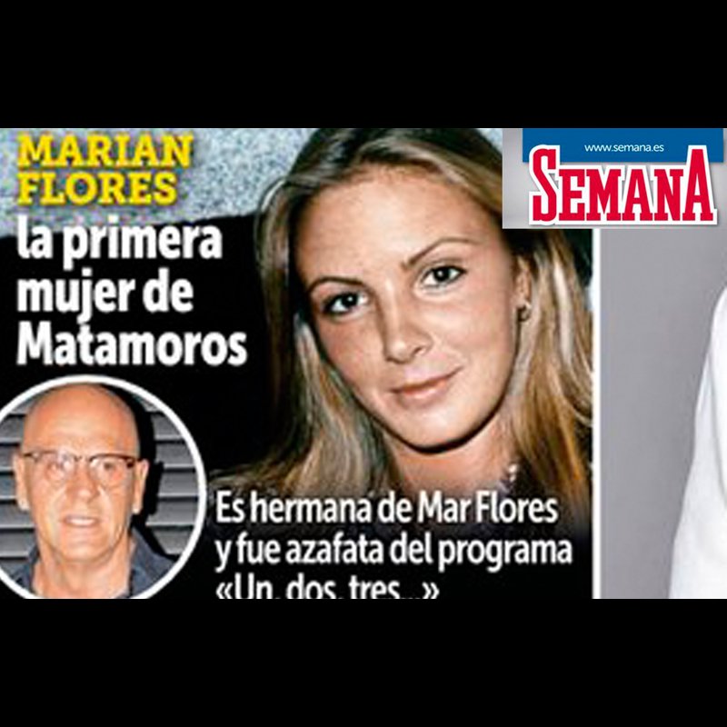 marian flores en la portada de semana