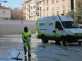 Foto: Trabajadores de FCC Parques y Jardines proponen sugerencias ante la nueva contrata (EUROPA PRESS)