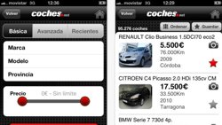 Foto: Coches.net renueva su aplicación para iPhone (COCHES.NET)