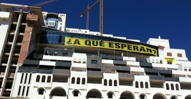 Foto: El TS decide en firme el 7 de marzo si el hotel del Algarrobico viola la Ley de Costas (EP/GREENPEACE)