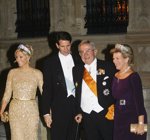Guillermo de Luxemburgo y Stéphanie de Lannoy celebran una gran cena de gala con motivo de su enlace