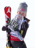Foto: Shiffrin se alza con el Globo de Cristal de slalom (CHRISTIAN WALGRAM)