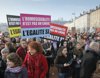 Manifestación a favor del matrimonio homosexual en Francia
