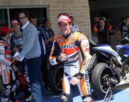 Foto: Márquez: "A ver si tenemos suerte y la carrera es en seco" (REPSOL HONDA)