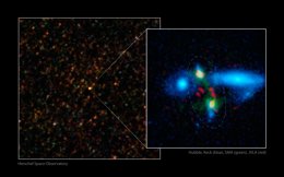 Foto: Descubren el eslabón perdido en la historia del cosmos (KECKCOBSERVATORY)