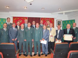 Foto: Guardia Civil destaca la labor de responsables de la Diputación, la Archicofradía de la Expiración y Hacienda (EUROPA PRESS)