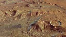 Foto: Una nueva investigación apoya la teoría de que la vida empezó en Marte (ESA/DLR)