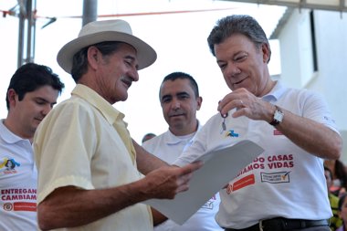 Foto: La popularidad de Santos repunta 10 puntos en dos meses (PRESIDENCIA DE COLOMBIA)