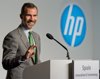 The Prince of Asturias Felipe de Borbon in an act of HP in Silicon Valley