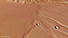 Foto: La lava inunda las llanuras de Marte (ESA)