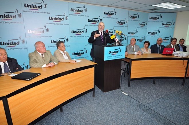 Foto: Diputados opositores rechazan a UNASUR como mediadora en la crisis (MUD)