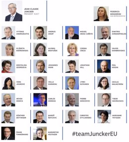 Foto: Juncker completa la lista de comisarios y anunciará el reparto de carteras probablemente el miércoles (COMISIÓN EUROPEA)