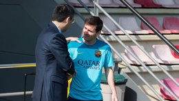 Foto: Messi no pidió el cese de Luis Enrique a Bartomeu (GERMÁN PARGA/FCB)